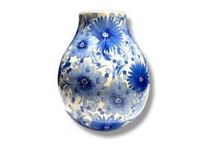 F14 Bunzlau middel grote vaas Unikat U5176